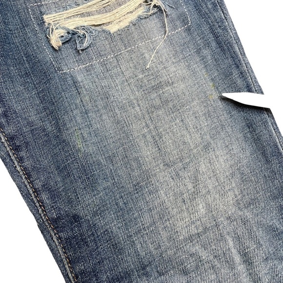 Current Elliott The Ankle Skinny Super Luxe Destroy Repair Jeans Size 27 - Picture 9 of 9